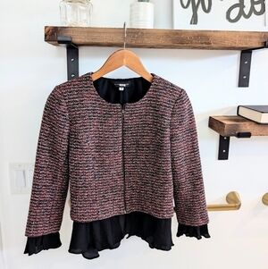Slate and willow zip up blazer A2-1003
